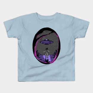 astronaut moon landing Kids T-Shirt